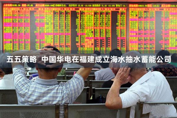 五五策略  中国华电在福建成立海水抽水蓄能公司