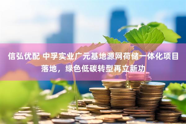 信弘优配 中孚实业广元基地源网荷储一体化项目落地，绿色低碳转型再立新功